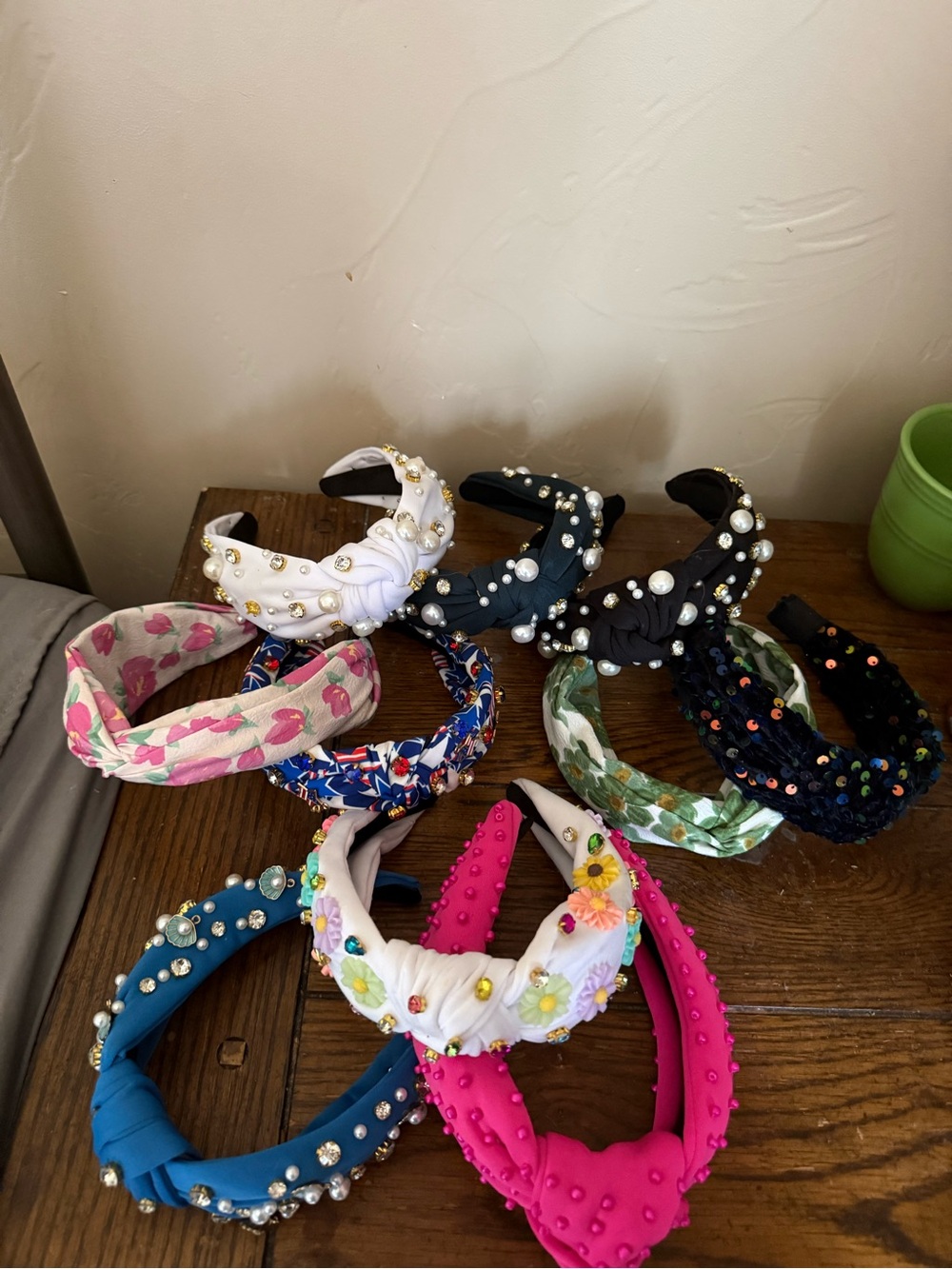 Women or kids Knotted Beaded Headband - Assorted Colors